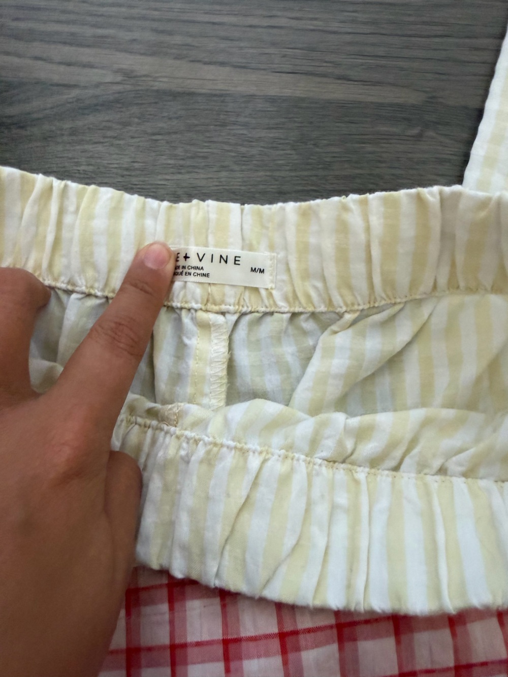 Bundle of 2 Wide Leg Baggy Flowy Summer Printed Pants Yellow Stripe Pink Stripe - Picture 3 of 3